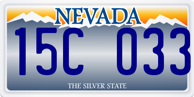 NV license plate 15C033