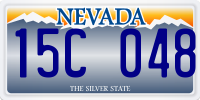 NV license plate 15C048