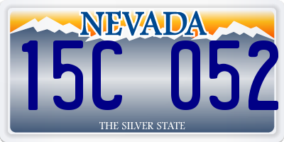 NV license plate 15C052