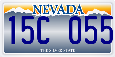 NV license plate 15C055