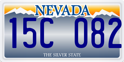 NV license plate 15C082