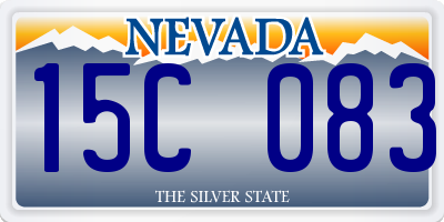 NV license plate 15C083