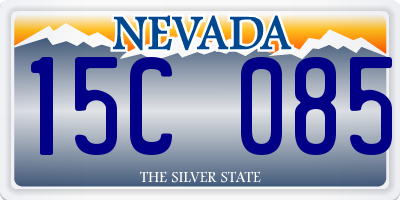 NV license plate 15C085