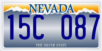 NV license plate 15C087