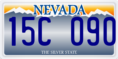 NV license plate 15C090