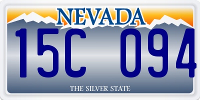 NV license plate 15C094