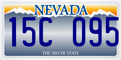 NV license plate 15C095