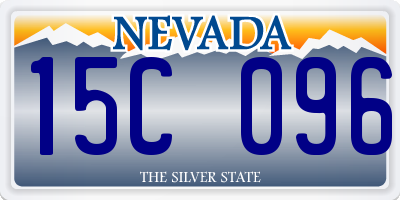 NV license plate 15C096