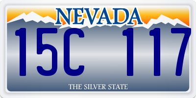 NV license plate 15C117