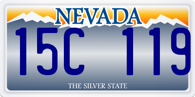 NV license plate 15C119