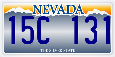 NV license plate 15C131