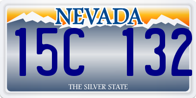 NV license plate 15C132