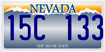 NV license plate 15C133