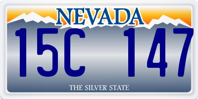 NV license plate 15C147