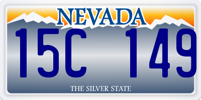 NV license plate 15C149