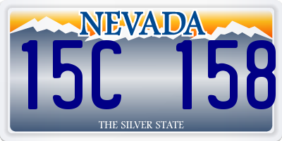 NV license plate 15C158