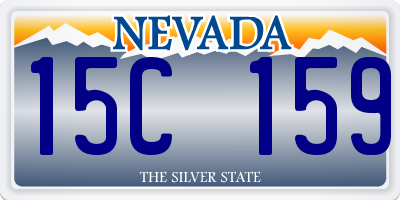 NV license plate 15C159