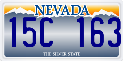 NV license plate 15C163