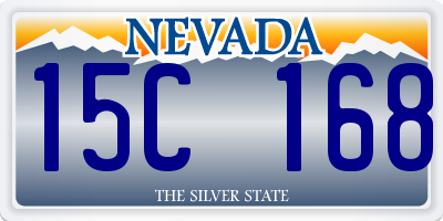 NV license plate 15C168