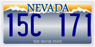 NV license plate 15C171