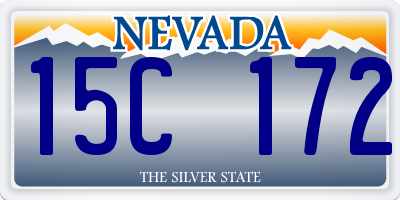 NV license plate 15C172