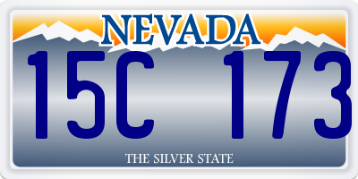 NV license plate 15C173