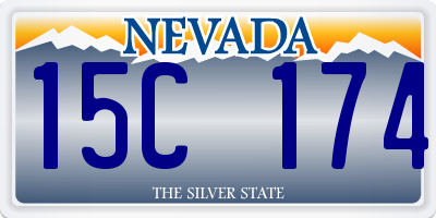 NV license plate 15C174