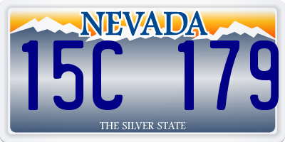 NV license plate 15C179