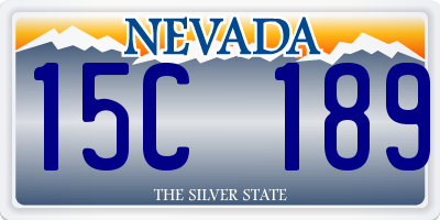 NV license plate 15C189