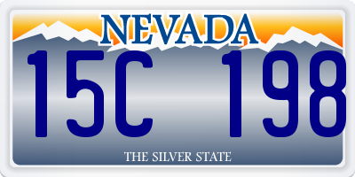 NV license plate 15C198