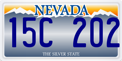 NV license plate 15C202