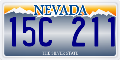 NV license plate 15C211