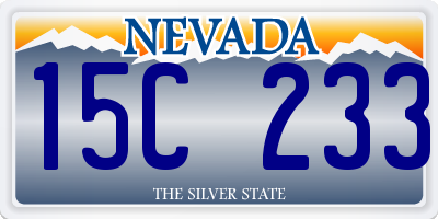 NV license plate 15C233