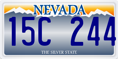 NV license plate 15C244