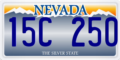 NV license plate 15C250