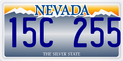 NV license plate 15C255