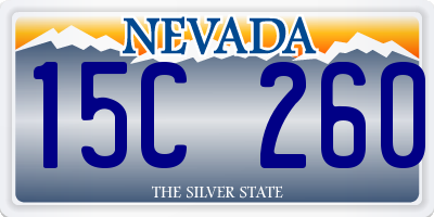 NV license plate 15C260