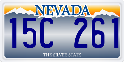 NV license plate 15C261
