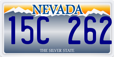 NV license plate 15C262