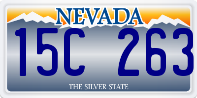 NV license plate 15C263