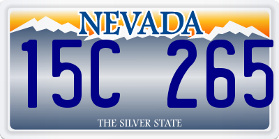NV license plate 15C265