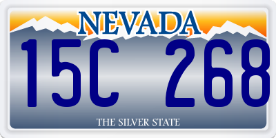 NV license plate 15C268