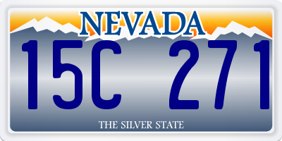 NV license plate 15C271