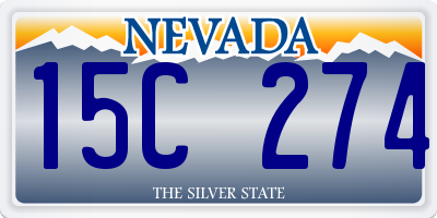 NV license plate 15C274