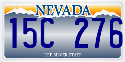 NV license plate 15C276