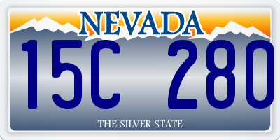 NV license plate 15C280