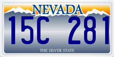 NV license plate 15C281