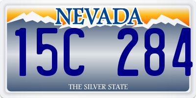 NV license plate 15C284