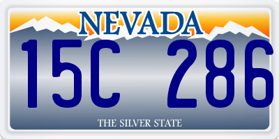 NV license plate 15C286