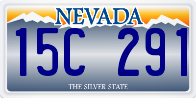 NV license plate 15C291